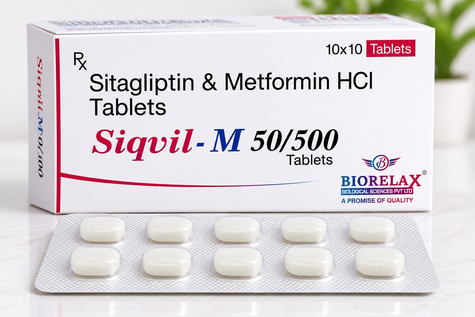 Siqvil-M 50/500 tablets pack
